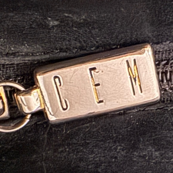 Vintage Cem Black Leather Woven Crossbody Bag - Picture 3 of 9